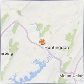 Juniata College Location Map Juniata College Location Map